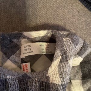 White and gray checkered shirt